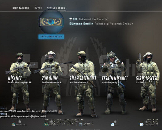CSGO GLOBAL 300+ WİN TEMİZ 6 madalya