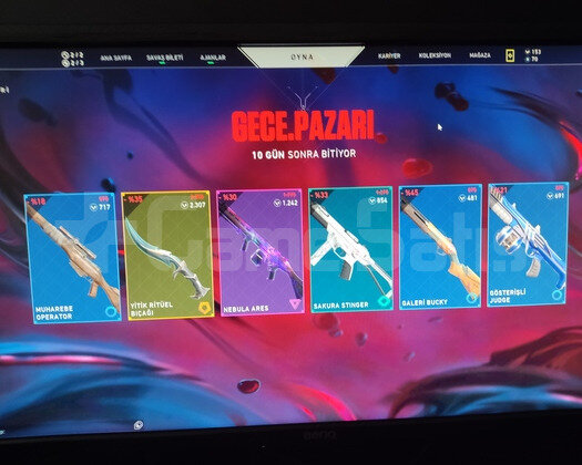 Mail onaysız bol skinli hesap