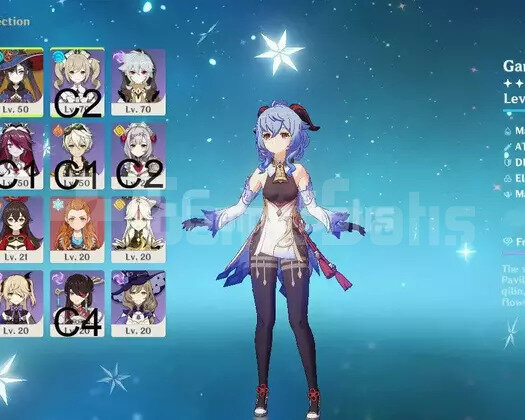 AR46|Ganyu + Amos + Keqing + Mona 62 Pity