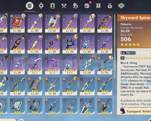 AR50 | Venti Baal Spine C1 Keqing C1 Qiqi Pity 51