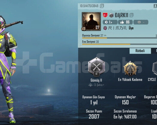 3 yıllık pubg hesabı