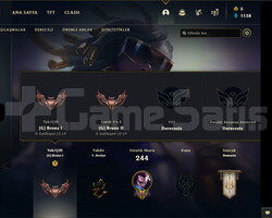TR Bronz 1 LOL Hesabı 81 Şampiyon 46 Kostüm