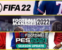 FIFA 22 + PES 2021 + FM 22 + Garanti