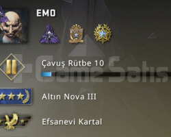 3 Madalya+60 lvl Steam+ TR Hesabı