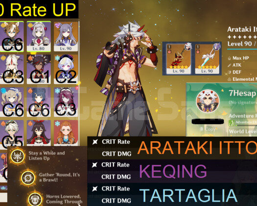 AR 57 - 15x5 |C3 İtto + Redhorn Zhongli C2 Diluc +