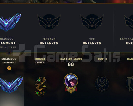 LOL EUW D1 62WR 25K BE HANDMADE