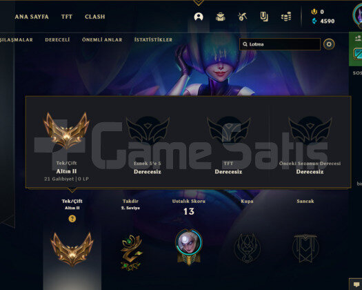 TR GOLD 2 +66WR / YÜKSEK ELO /BOL KOSTÜM