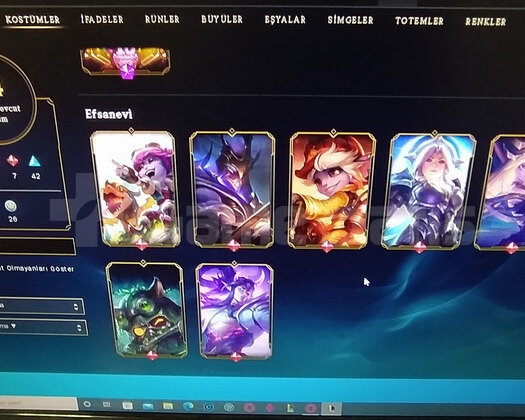 352 seviye 84 kostüm hesap