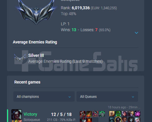 EUW BOL KOSTÜM S2 65WR 25K M.Ö!! MAİL ONAYSIZ