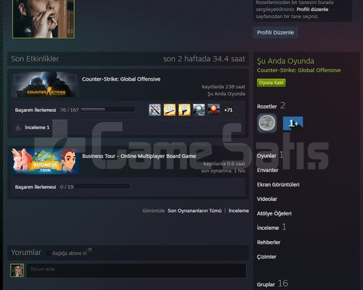 Csgo 200+ saat hesap arkadas ekleme acik