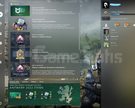 Csgo 190+ saat hesap arkadas ekleme acik