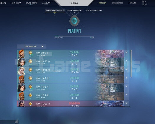 Platinum 1 Mail onaysız Fresh hesap