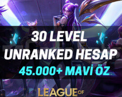 EUW 30 Level Unranked Hesap - LoL EU West Server