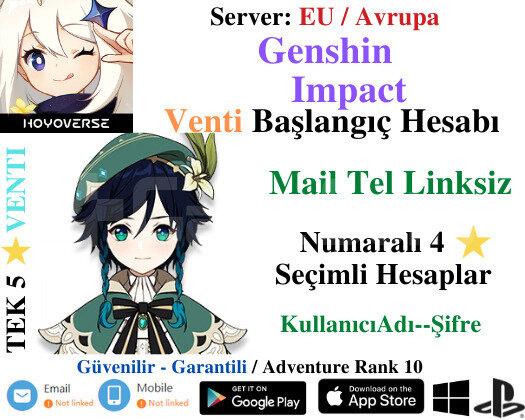 EU | AR 10 Venti - Temiz Başlangıç Hesapları