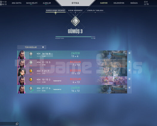 GOLD ELO GÜMÜŞ 3 HESAP
