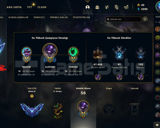 LOL DIAMOND 2 HESAP