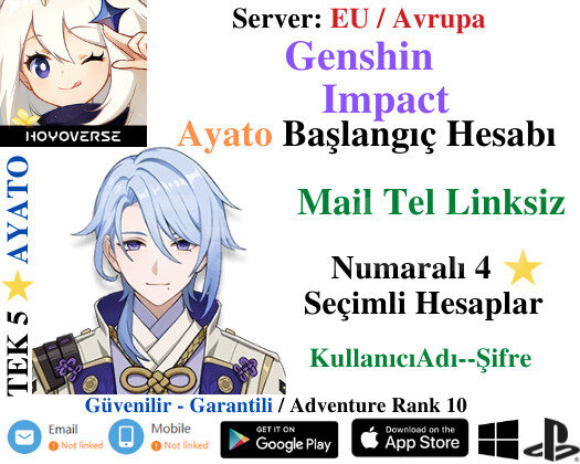 EU | AR 10 Ayato - Temiz Başlangıç Hesapları