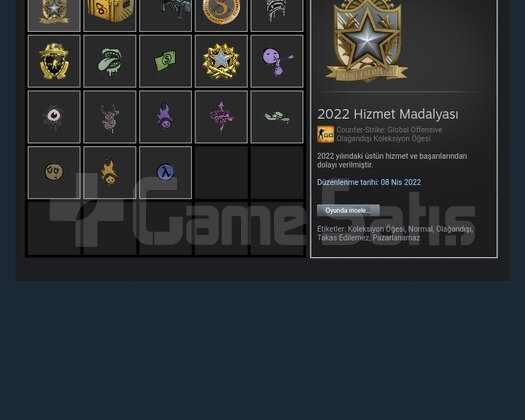 Efsane Steam hesabı