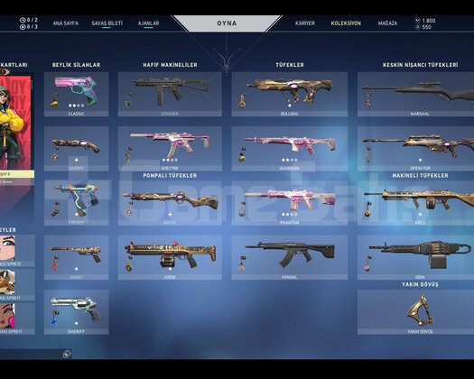 1800 VP Lİ, 3 BATTLEPASSLI UCUZ HESAP