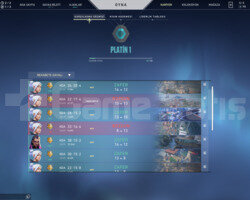 plat 1 yüksek mmr hesap