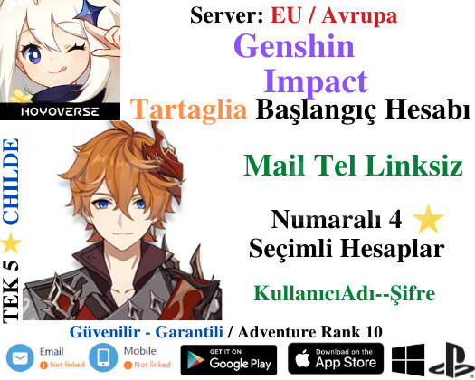 EU | AR 10 Childe - Temiz Başlangıç Hesapları