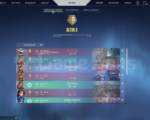 Gold 3 Temiz Hesap