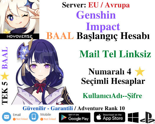 EU | AR 10 BAAL - Temiz Başlangıç Hesapları