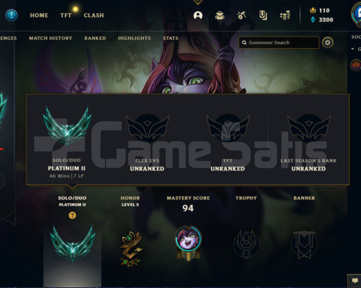 PLAT 2 EUW HESAP