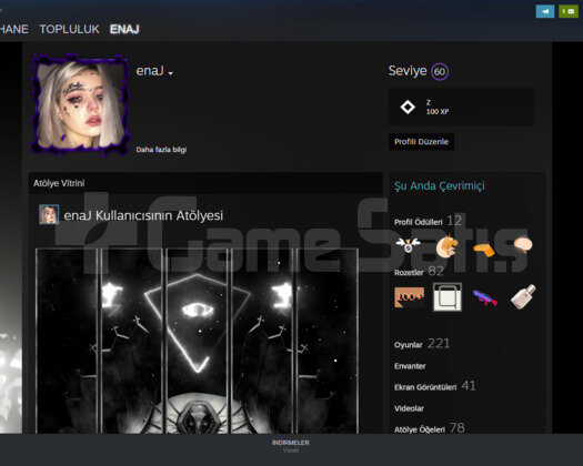 Steam 60 LEVEL 500 WİNLİ SUPREME Hesap!