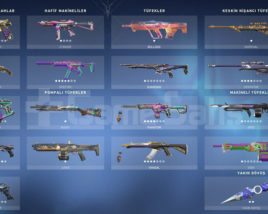 Dia2/8 VANDAL/9 PHANTOM/12 BIÇAK/6 SPEC