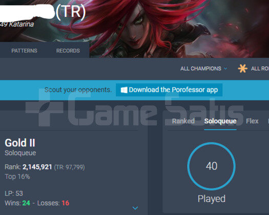 TR GOLD 2 53 LP | YÜKSEK WİNRATE