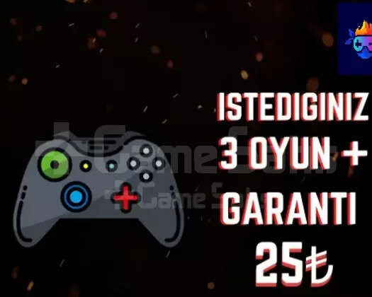 İSTEDİĞİNİZ 3 OYUN + GARANTİ