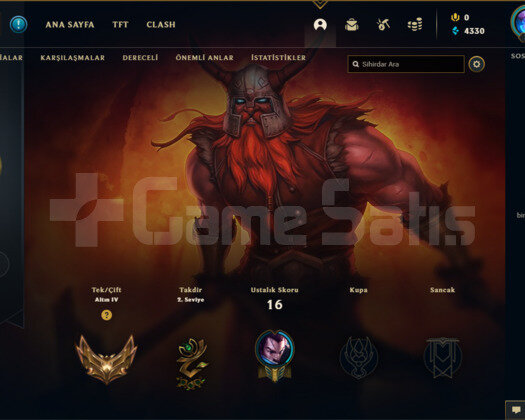 GALAKSİ KATİLİ ZEDLİ SMURF HESAP 17WİN 9 LOSE