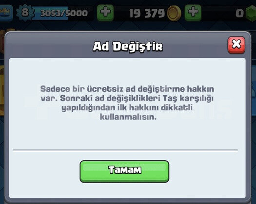 FIRSAT HESABI 3770 KUPA İSİM DEĞİŞTİRME HAKLI