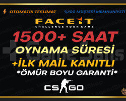 FACEİT KAYITLI+ 1500+ SAAT CSGO+İLK MAİL