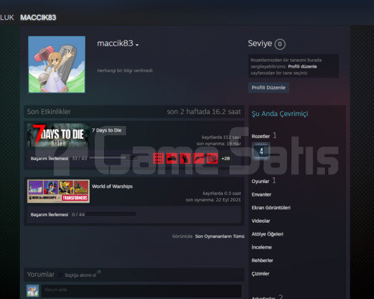 7 DAYS TO DİE / steam hesabı / hediyeli