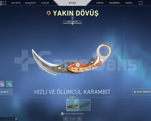 Karambit Bıçak ve Ejder Vandallı Efsane Hesap
