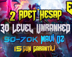 2 ADET BAN YEMEZ EUW 40K MAVİ ÖZ UNRANKED GARANTİ
