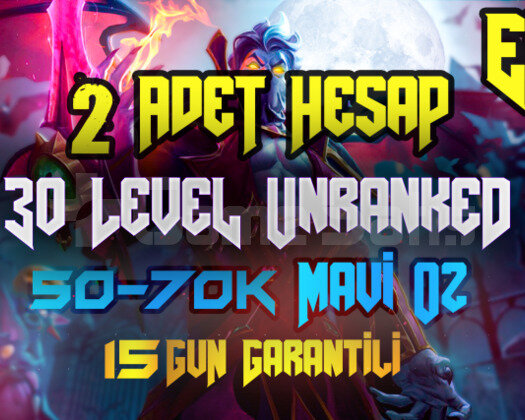 2 ADET BAN YEMEZ EUW 40K MAVİ ÖZ UNRANKED GARANTİ