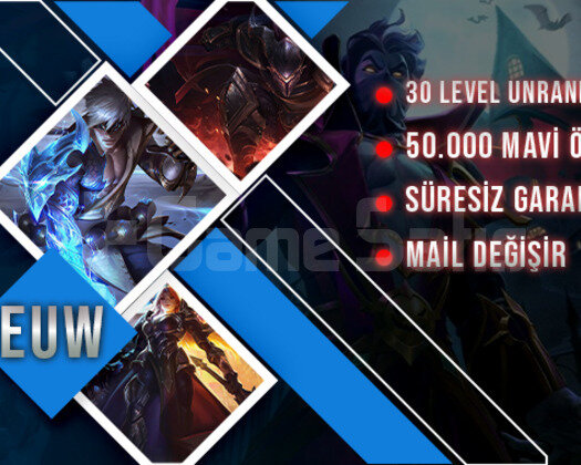 EUW BAN YEMEZ 50-70K MAVİ ÖZ UNRANKED GARANTİLİ