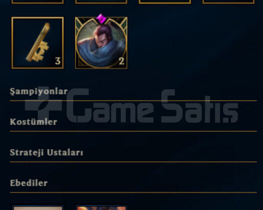 YÜKSEK LP GAİNLİ LOL HESABI