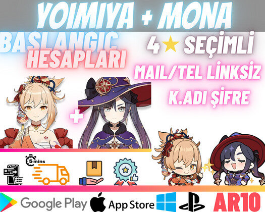 EU | AR10 Yoimiya + Mona + Rate UP !! - Başlangıç