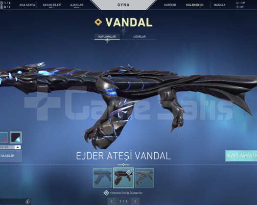 GOLD 2 ANOMALİ EJDER YAĞMACI SKİNLİ 1539 VPLİ