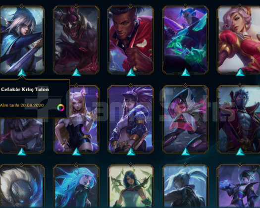 Lol 40 Kostümlü Gold 4  Top,Jung Main Hesap