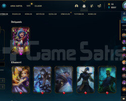 Lol 40 Kostümlü Gold 4  Top,Jung Main Hesap