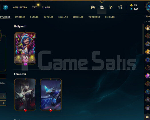 Lol Jungle Main Hesap 25 Kostüm Hesap