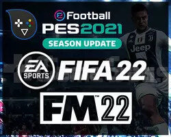 FİFA 22 + Football Manager 2022 + Pes 2021