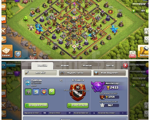 Clash of clans güzel hesap