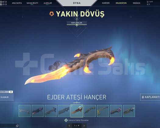 8 Bıçak/11 Vandal/10 Phantom Skini/Dehşet Hesap