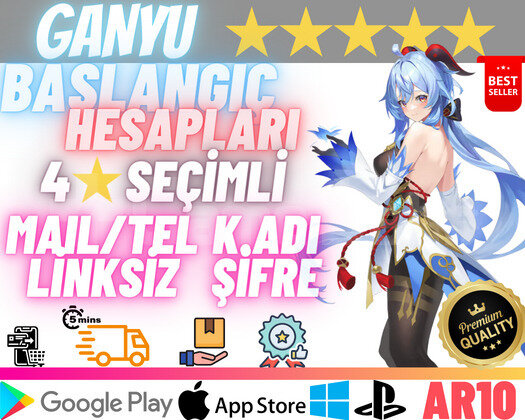 EU | AR10 Ganyu - Temiz Başlangıç Hesapları